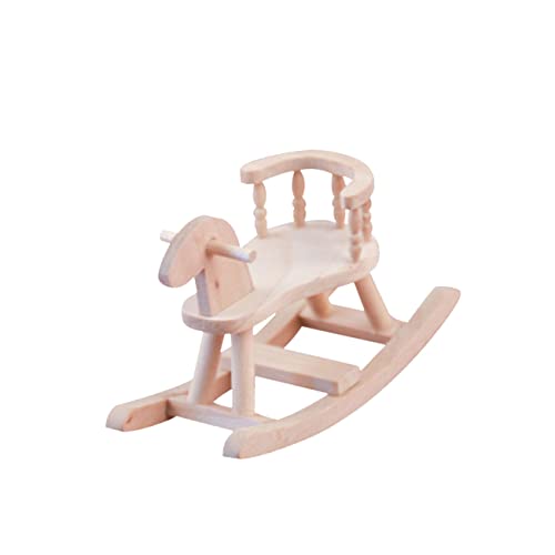 Toddmomy Miniatur Holzpferd für Puppenhaus Maßstab Dekoration Robuste Farbenfrohe Spielzeugornamente für Fotografie für Kreative DIY Projekte von Toddmomy