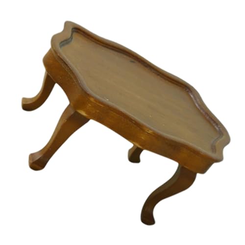 Toddmomy Miniatur Kaffeetisch Rund Kompakt Platzsparend Puppenhaus Möbel Modern Vielseitig Dekorativ für Miniaturmöbel Dollhouse Desk Kleine Räume von Toddmomy