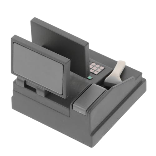 Toddmomy Miniatur Kassenset für Scanner Interaktives Supermarkt für Puppenhaus Realistisches Kassenmodell Fördert Kreatives Rollenspiel und Sammlerstück von Toddmomy