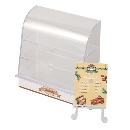 Toddmomy Miniatur-Kuchenschrank Anzeige von Lebensmittelmodellen Miniaturgehäuse Bäckerei Vitrine Puppenhaus-Kuchenschrank Puppenhaus-Küche Vitrine Vitrine Plastik Toddmomy Miniatur-Kuchenschrank Anzeige von Lebensmittelmodellen Miniaturgehäuse Bäckerei Vitrine Puppenhaus-Kuchenschrank Puppenhaus-Küche Vitrine Vitrine Plastik von Toddmomy