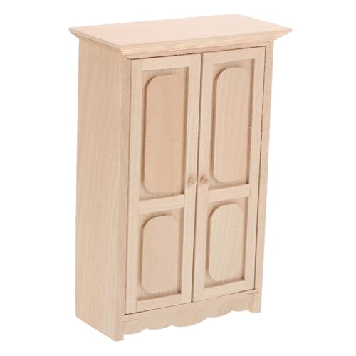 Toddmomy Holz Miniatur Aufbewahrungsschrank Für Puppenhaus Dekorativer Vitrinenschrank Mit Realistischem Design Für Miniatur-szenen Praktischer Stauraum Für Spielzeug Und Accessoires von Toddmomy