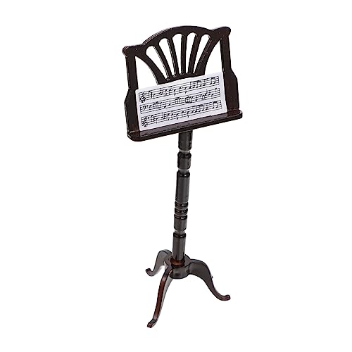 Toddmomy Miniatur Musikständer Modell Detailgetreues Miniaturhaus Zubehör Handgefertigtes Musikdekor für Realistische Musikinstrumenten Dekoration von Toddmomy