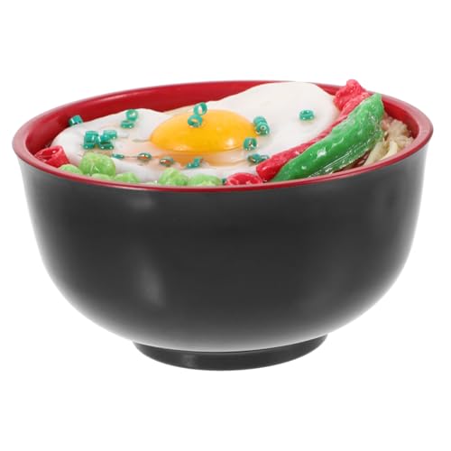 Toddmomy Miniatur Nudelmodell für Puppenhäuser Dekoratives Fake Food 13cm Japanische Ramen Nachbildung Realistische Lebensmittel Requisite von Toddmomy