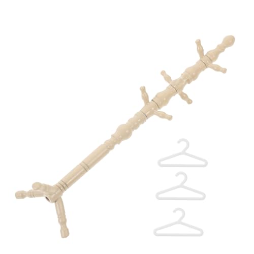 Toddmomy Miniatur Puppen Garderobenständer aus Robustem Glatte Oberfläche Schadstofffrei Geeignet für Puppenkleideraufbewahrung für Puppenhaus Zubehör für Mädchen zu Weihnachten und Toddmomy Miniatur Puppen Garderobenständer aus Robustem Glatte Oberfläche Schadstofffrei Geeignet für Puppenkleideraufbewahrung für Puppenhaus Zubehör für Mädchen zu Weihnachten und von Toddmomy