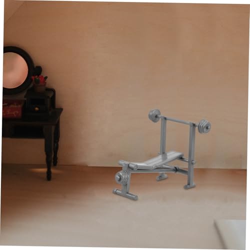 Toddmomy Miniatur Puppenhaus Fitnessstudio mit Verstellbarer Hantelbank und Detaillierten Fitnessgeräten DIY Bastelmodell für Individuelles Design für Puppenhaus Zubehör Toddmomy Miniatur Puppenhaus Fitnessstudio mit Verstellbarer Hantelbank und Detaillierten Fitnessgeräten DIY Bastelmodell für Individuelles Design für Puppenhaus Zubehör von Toddmomy