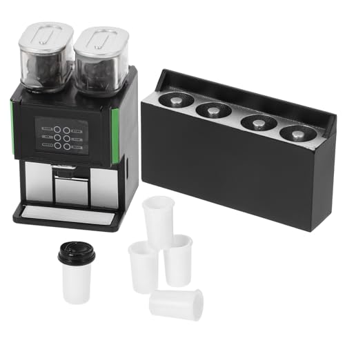 Toddmomy Miniatur Puppenhaus Kaffeemaschine Modell Dekorativer Kaffeeautomaten Miniatur Küchenrequisit für Puppenhaus Leichtes Design Realistische Farben für Bastel und Dekorationszwecke von Toddmomy