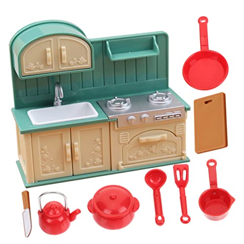 Toddmomy Miniatur Puppenhaus Küchenutensilien Lebensechte Farbige Mini Küchendeko Verarbeitung Zubehör für Puppenhaus und Teiliges Miniatur Küchenmodell von Toddmomy