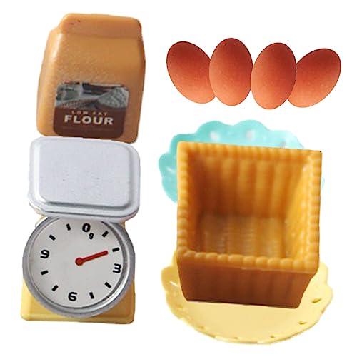 Toddmomy Miniatur Puppenhaus Küchenzubehör Teiliges Mini Backset Realistische Miniaturküche für Miniatur Haus Dekoration Detailgetreu und Langlebig von Toddmomy