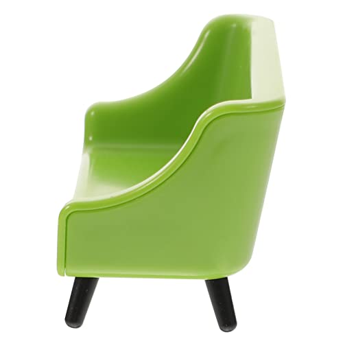 Toddmomy Miniatur Puppenhaus Sofa Grün Detailgetreues Miniaturmöbel Glatte Oberfläche Dekoratives Zubehör Kreatives Puppenhaus Möbel für Spiel und Dekoration von Toddmomy