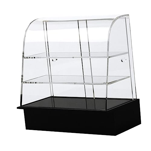 Toddmomy Miniatur Puppenhaus Vitrine Bäckerei Schaukasten mit Tür Detailreiches Mini Display Cabinet für Puppenhaus Küche Dekoration Realistisch Gestaltetes Miniatur Kuchenbuffet für DIY von Toddmomy
