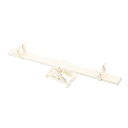 Toddmomy Miniatur Seesaw Modell in Beige Mini Haus Möbel Dekoration Langlebiges Miniaturspielzeug für DIY Basteln Kindergarten Handarbeit Realistisches Puppenhaus Zubehör Leicht und von Toddmomy