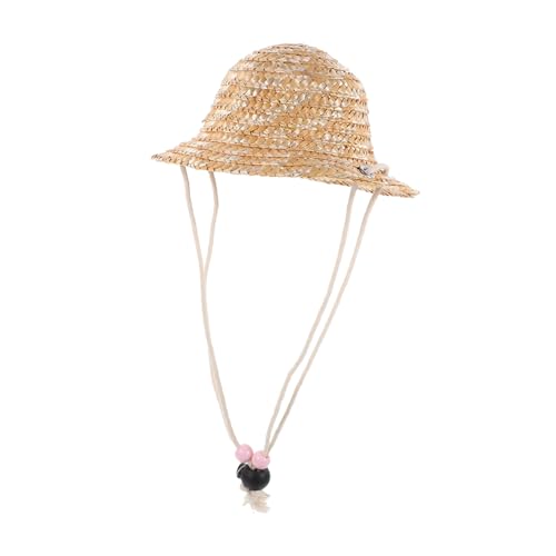 Toddmomy Miniatur Strohhut für Puppen Woven Straw Hat DIY Bastelzubehör für Puppenhaus Rustikal Dekorativ für und Kreative Projekte von Toddmomy