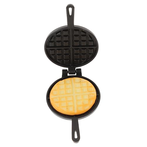 Toddmomy Miniatur Waffelform Detailreiche Puppenhaus Dekoration Glatte Oberfläche Formstabil Lebensecht Gestaltetes Mini Waffeleisen für Puppenküchen Zubehör für Miniatur Fans von Toddmomy