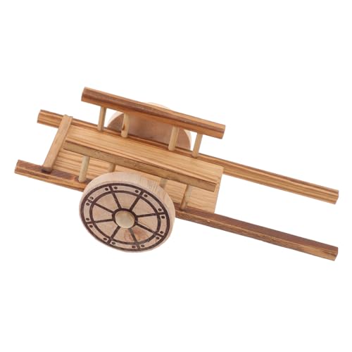 Toddmomy Miniatur Wagenmodell aus Holz Nostalgisches Trolley für Gartenlandschaftsdekoration für Sammler Pädagogisches Modell von Toddmomy