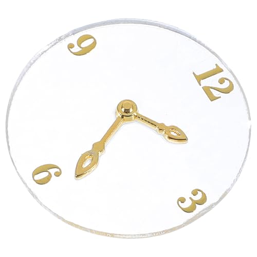 Toddmomy Miniatur Wanduhr aus Leichtem Material Kleine Uhr Puppenhaus Zubehör Dekoratives Accessoire für Wohnraumgestaltung Geeignet als Fotorequisite und Detailreiche Mini Dekoration von Toddmomy