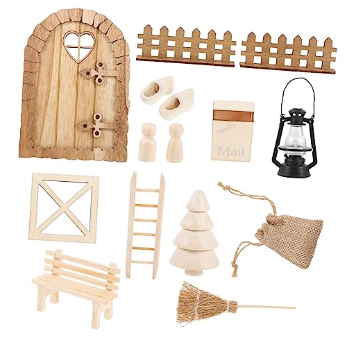 Toddmomy Miniatur Weihnachts Puppenhaus Bausatz Miniatur Möbel Modell Xmas Deko für Szene Layout Verarbeitung Realistische Gestaltung Tragbar und Langlebig von Toddmomy
