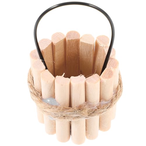 Toddmomy Miniaturhaus Ornament Puppenhaus Puppenhaus Realistische Spielmöbel Zubehör Für Künstliche Eimer Miniatur Eimer Simulierter Wassereimer Mini Eimer Dekoration Aus Holz von Toddmomy