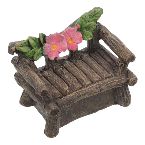 Toddmomy Miniaturstuhl Harz Für Garten Und Wohnraumdekoration Realistisches Mini Möbel Für Mikrolandschaften DIY Projekte Und Puppenhäuser Für Familie von Toddmomy