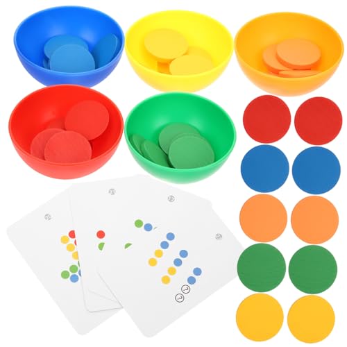 Toddmomy Montessori Farbsortierschalen Teiliges Lernspielzeug für Kleinkinder Fördert Farberkennung Feinmotorik und Kognitive Entwicklung Pädagogisches Spiel für Vorschule und Zuhause von Toddmomy