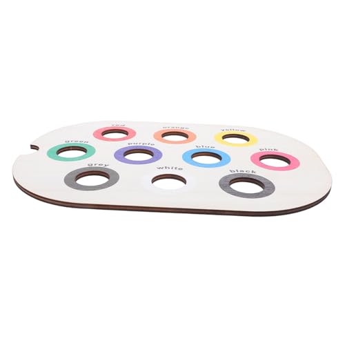 Toddmomy Montessori Holz Farbensortier-tablett Frühkindliche Feinmotorik Entwicklung Lernspiel für Junge Mädchen und Vorschulkinder von Toddmomy