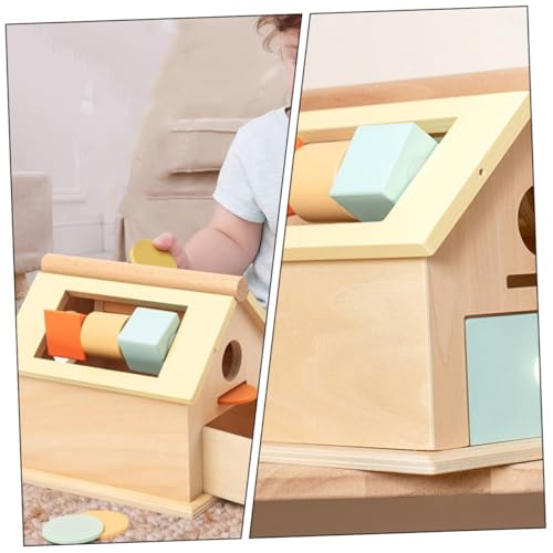 Toddmomy Montessori Holzspielzeug Ball Werfen Münzbox Lernspielzeug für Kleinkinder Jahre Fördert Feinmotorik Hand Auge koordination und Konzentration von Toddmomy