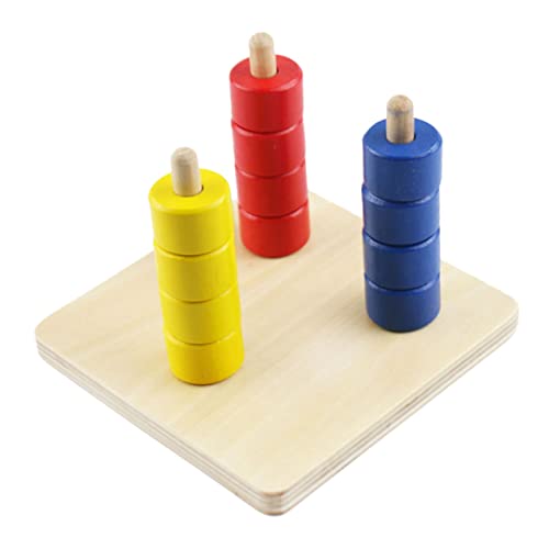 Toddmomy Montessori Holzspielzeug Stapelringe Pädagogisches Sortierspiel für Kleinkinder Fördert Feinmotorik Farberkennung Farbige Ringe für Jungen und Mädchen Ab Jahr Toddmomy Montessori Holzspielzeug Stapelringe Pädagogisches Sortierspiel für Kleinkinder Fördert Feinmotorik Farberkennung Farbige Ringe für Jungen und Mädchen Ab Jahr von Toddmomy