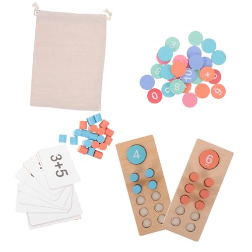 Toddmomy Holz Zählspielzeug Für Junge Mädchen Montessori Mathe-lernspielzeug Mit Bunten Perlen Zählstifte Für Junge Mädchen Um Addition Und Subtraktion Zu Erlernen Pädagogisches von Toddmomy