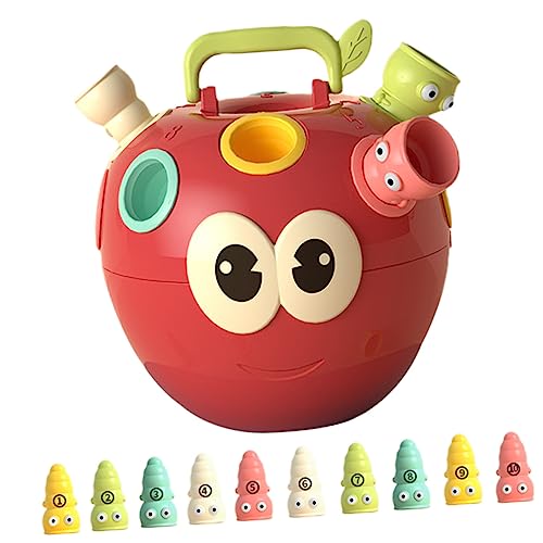 Toddmomy Montessori Lernspielzeug für Apfel Bunte Würmer Frühpädagogisches BAU und Farbzuordnungsspielzeug Hand Auge Koordination Toddmomy Montessori Lernspielzeug für Apfel Bunte Würmer Frühpädagogisches BAU und Farbzuordnungsspielzeug Hand Auge Koordination von Toddmomy