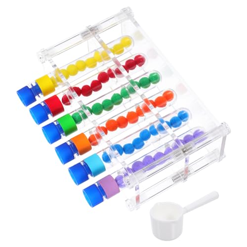 Toddmomy Montessori Lernspielzeug mit Farbigen Wissenschafts-testrohren Sortier Zählspiel für Kleinkinder Stem Experimentier Motorikförderungsspielzeug für Vorschule und Frühpädagogik von Toddmomy