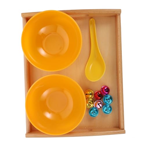 Toddmomy Montessori Scooping Bell Toy aus Holz mit Buntem Glockenspiel Fördert Feinmotorik und Hand Auge Koordination Sicheres Lernspielzeug für Kleinkinder Zufällige Farbe Zufällige Farbe von Toddmomy