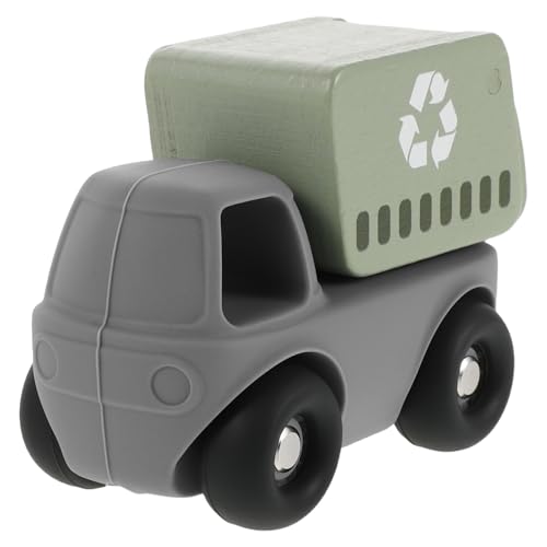 Toddmomy Müllwagen-Spielzeug: Müllwagen-Spielzeug für Kleinkinder – Müllauto-Modell mit Reibungsantrieb – Technisches Simulationsfahrzeug aus Kunststoff – Trägheits-Push-Pull- von Toddmomy