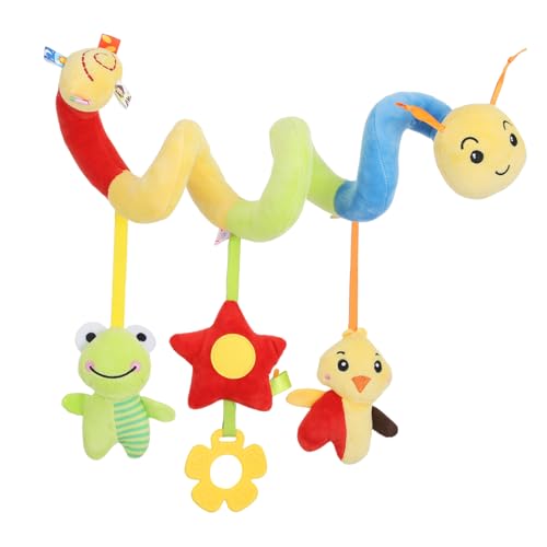 Toddmomy Multifunktionales Spiral Kinderwagenspielzeug mit Rassel Weiches Hänge für Kinderwagen Babybett und Autositze Leichtes Tragbares Aktivitätsspielzeug für Junge Mädchen von Toddmomy