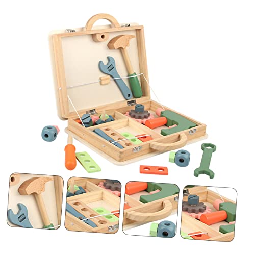 Toddmomy Multifunktionales Werkzeugkasten für Rollenspiel Reparaturset mit Bunten Werkzeugen für Kreative Entwicklung und Motorische Fähigkeiten von Toddmomy