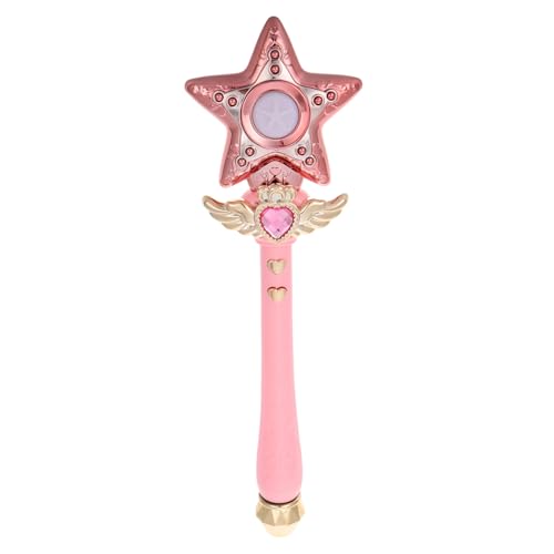 Toddmomy Musik-Zauberstab Party zubehör Fantasie Lichtspielzeug Glitzernde Spielzeuge Feenstäbe für Rosa Schwerter anzünden Leuchtstäbe für Plastik von Toddmomy