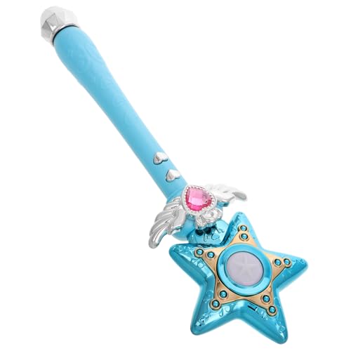 Toddmomy Musik-zauberstab Blinken Led Prinzessin Gastgeschenke Leuchtend Funkeln Für Stern Prinzessin Zauberstäbe Fee Mädchenspielzeug Glühen Geburtstag Party Plastik Sky-Blue von Toddmomy