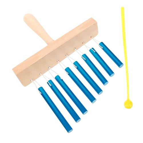 Toddmomy Musikinstrument Windspiel Töne Schlägel Langlebiges Percussion für Bandbegleitung Rhythmisches Klangstäbe Instrument in Blau von Toddmomy