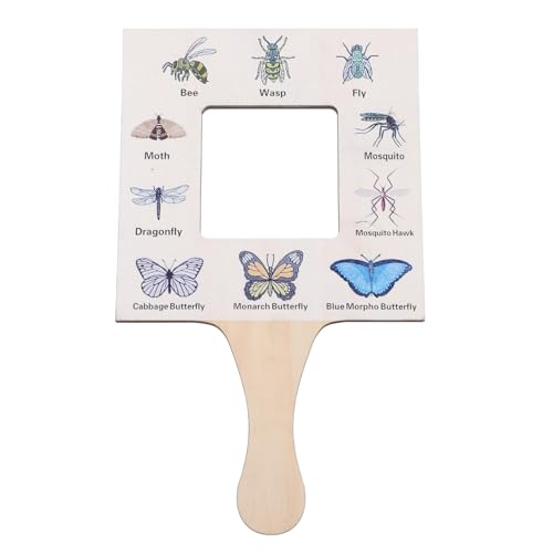 Toddmomy Naturführer Holzführer für Kinder Tragbarer Bestimmungsführer für Natur Outdoor Erkundungsspielzeug Handheld Naturbetrachter aus Holz für Garten und Naturbeobachtungen von Toddmomy