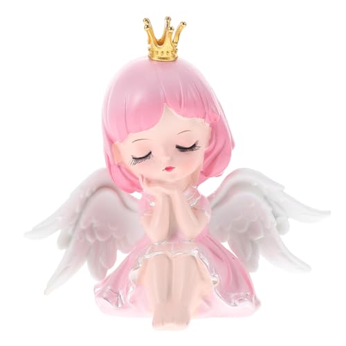 Toddmomy Niedliche Engel Kuchen Deko Mini Harz Figur Tortendeko Mädchen Geburtstagsfeier Tortenaufsatz Desktop Dekoration für Festliche Anlässe von Toddmomy
