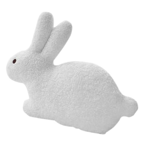 Toddmomy Niedliches Plüschhasen Kissen für Kinderzimmer Flauschiges Dekokissen Schlafkissen oder Perfektes Gemütliche Raumdekoration für Zuhause von Toddmomy