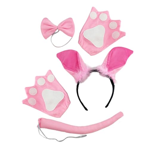Toddmomy Niedliches Schwein Kostüm Zubehör Set mit Stirnband und Handschuhen Weiches Hautfreundliches Material Bequemes Tragen für Cosplay Fasching und Partys Toddmomy Niedliches Schwein Kostüm Zubehör Set mit Stirnband und Handschuhen Weiches Hautfreundliches Material Bequemes Tragen für Cosplay Fasching und Partys von Toddmomy