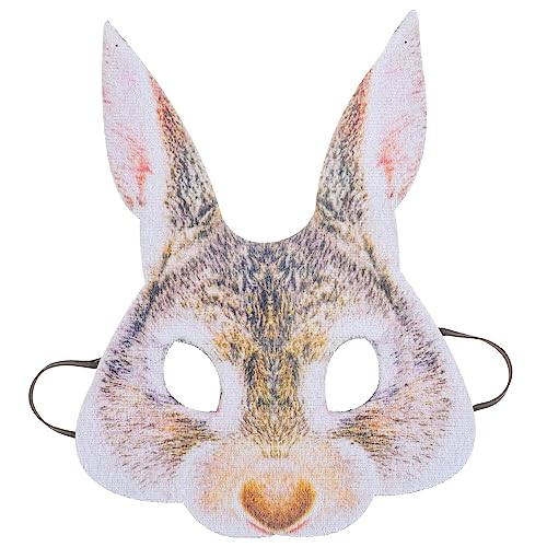 Toddmomy Osterhase Tier Maske Cosplay Party Requisite Kaninchen Gesichtsdekor Fasching Karneval Halloween Zubehör für Mädchen Jungen von Toddmomy