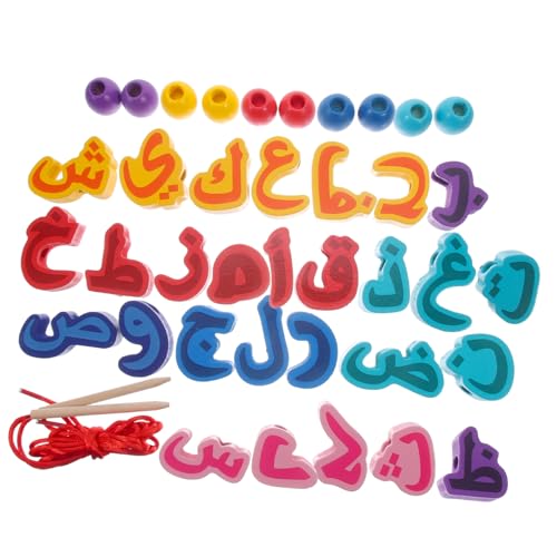 Toddmomy Pädagogisches Arabisches Holzpuzzle für Kleinkinder Ab Jahr Montessori Lernspielzeug mit Buchstabenperlen Fördert Alphabet und Farberkennung Sicheres Holzspielzeug für Vorschule Toddmomy Pädagogisches Arabisches Holzpuzzle für Kleinkinder Ab Jahr Montessori Lernspielzeug mit Buchstabenperlen Fördert Alphabet und Farberkennung Sicheres Holzspielzeug für Vorschule von Toddmomy