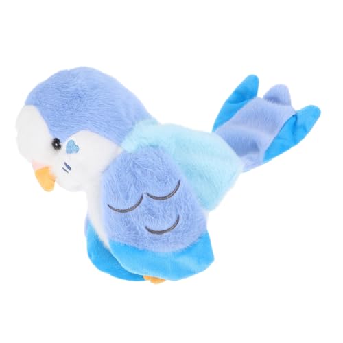 Toddmomy Papageienpuppe Cartoon-handpuppe Handpuppenspielzeug Handspielzeug Lustige Papagei Handpuppe Handpuppen Für Interaktives Eltern-Kind- Kinderpuppen Blue Plüsch von Toddmomy