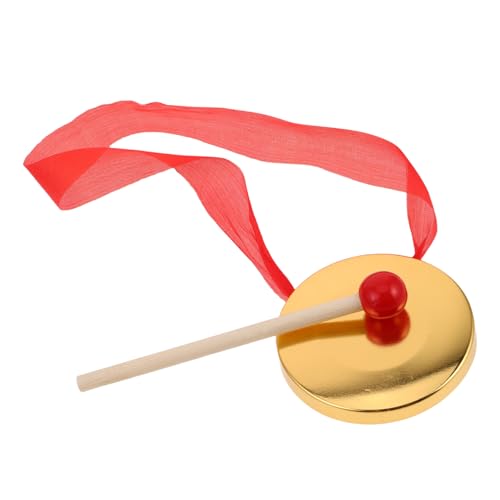 Toddmomy Percussion Handgong Mit Schlägel Musikinstrument Für Mini Handgong Tragbarer Feier Gong Kleinkindspielzeug Mini Gong Kinderbecken Gong Instrument Becken Für Kupfer von Toddmomy