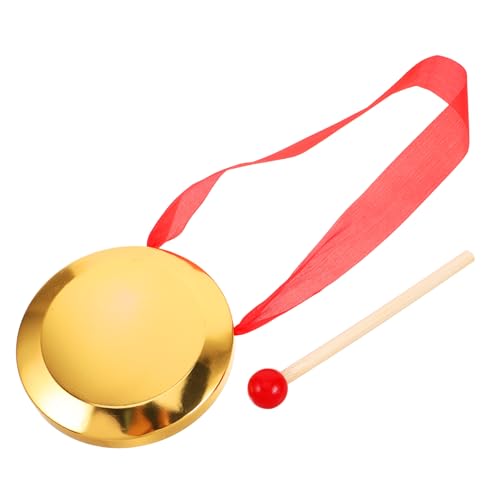 Toddmomy Percussion Tragbarer Feier Gong Mini Handgong Musikinstrument Für Mini Gongs Tamburin Handgong Mit Schlägel Musikinstrumententeile Kleiner Gong Kinderbecken Kupfer von Toddmomy