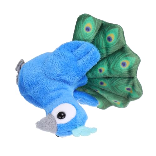 Toddmomy Pfauen -Fingerpuppe Plüsch Puppen für Weiche Puppen kreatives pädagogisches Cartoon Animal Plüsch Handpuppe Storytelling Peacock Puppet PP Baumwolle Blue Toddmomy Pfauen -Fingerpuppe Plüsch Puppen für Weiche Puppen kreatives pädagogisches Cartoon Animal Plüsch Handpuppe Storytelling Peacock Puppet PP Baumwolle Blue von Toddmomy