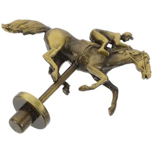 Toddmomy Pferderennen Schachfiguren Pferdefigur Für Brettspiel Pferderennbrett Brettspiel Requisiten Rennbrettspiel Zubehör Pferderennbrett Metall Requisite Legierung Golden von Toddmomy