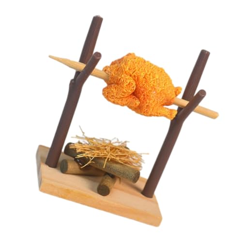 Toddmomy Picknick -Grill -Requisiten Werkzeug deko Mini-Sachen Mini-Puppenhauszubehör Puppenhaus-Miniaturen Kamine für Puppenhäuser Minimöbel zum Basteln Mini- Holz von Toddmomy
