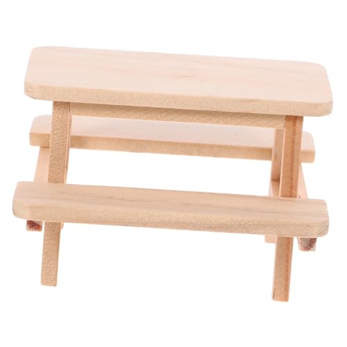 Toddmomy Miniatur Picknicktisch Für Dekoratives Zubehör Für Miniaturmöbel Kreative Spielzeug Deko Für Haus-szenen Und Bastelprojekte von Toddmomy