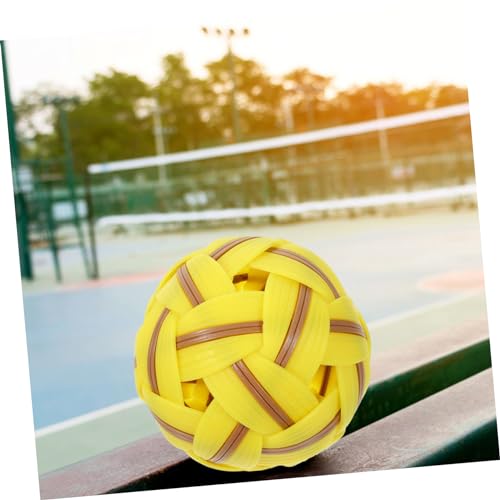Toddmomy Plastik Fußballspielzeug mit Geflochtenem Design Robustes Outdoor Ballspielzeug für Langlebiger Kunststoff Fußball Sicher und Verschleißfest für Jungen und Mädchen von Toddmomy